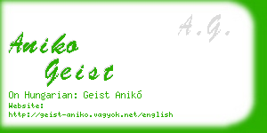 aniko geist business card